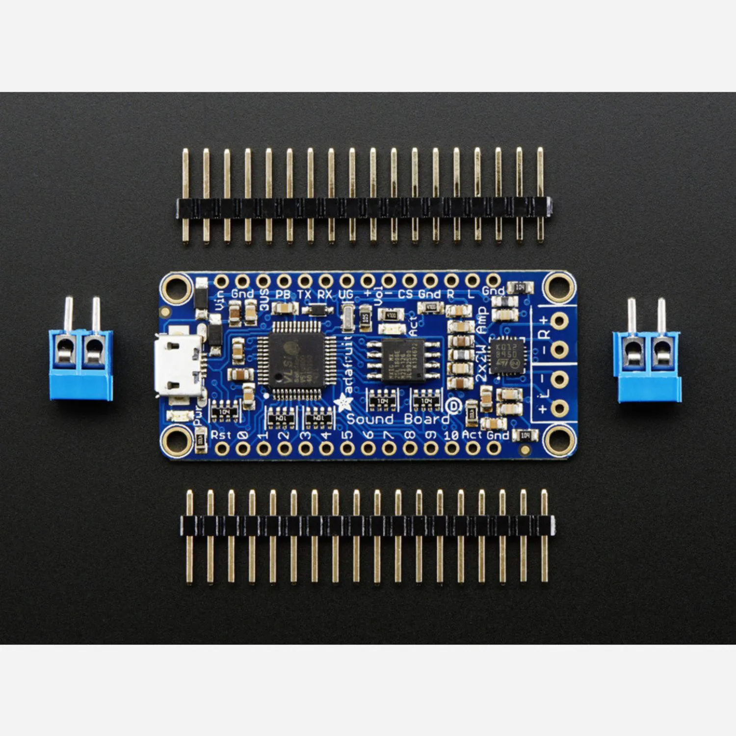 Photo of Adafruit Audio FX Sound Board - WAV/OGG Trigger - 2MB storage with 2.2W Stereo Amp