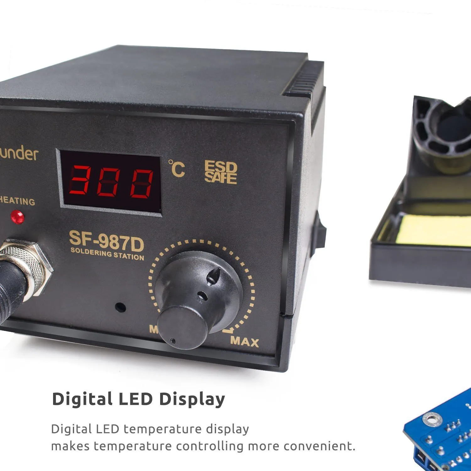 Photo of SunFounder SF-987D 500℃ Adjustable LED Display Temperature Thermostat Soldering Station Kit