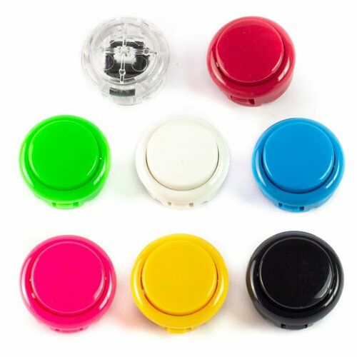 Colourful Arcade Buttons - Black