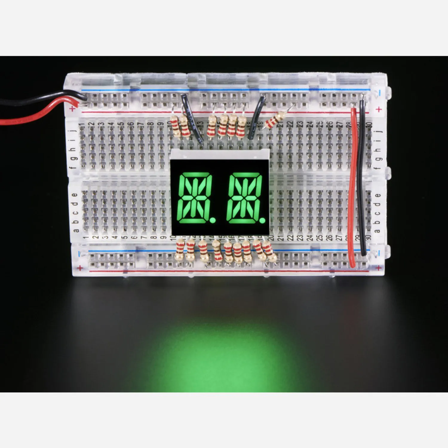 Photo of Dual Alphanumeric Display - Green 0.54 Digit Height - Pack of 2