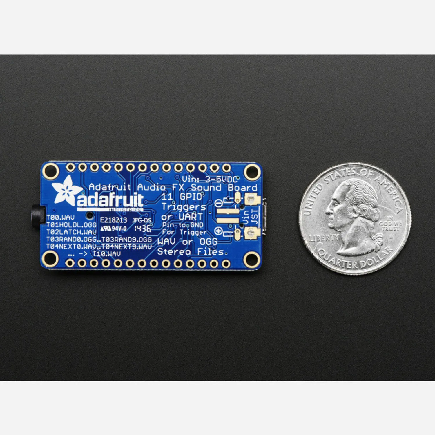 Photo of Adafruit Audio FX Sound Board - WAV/OGG Trigger - 2MB storage - Headphone out only