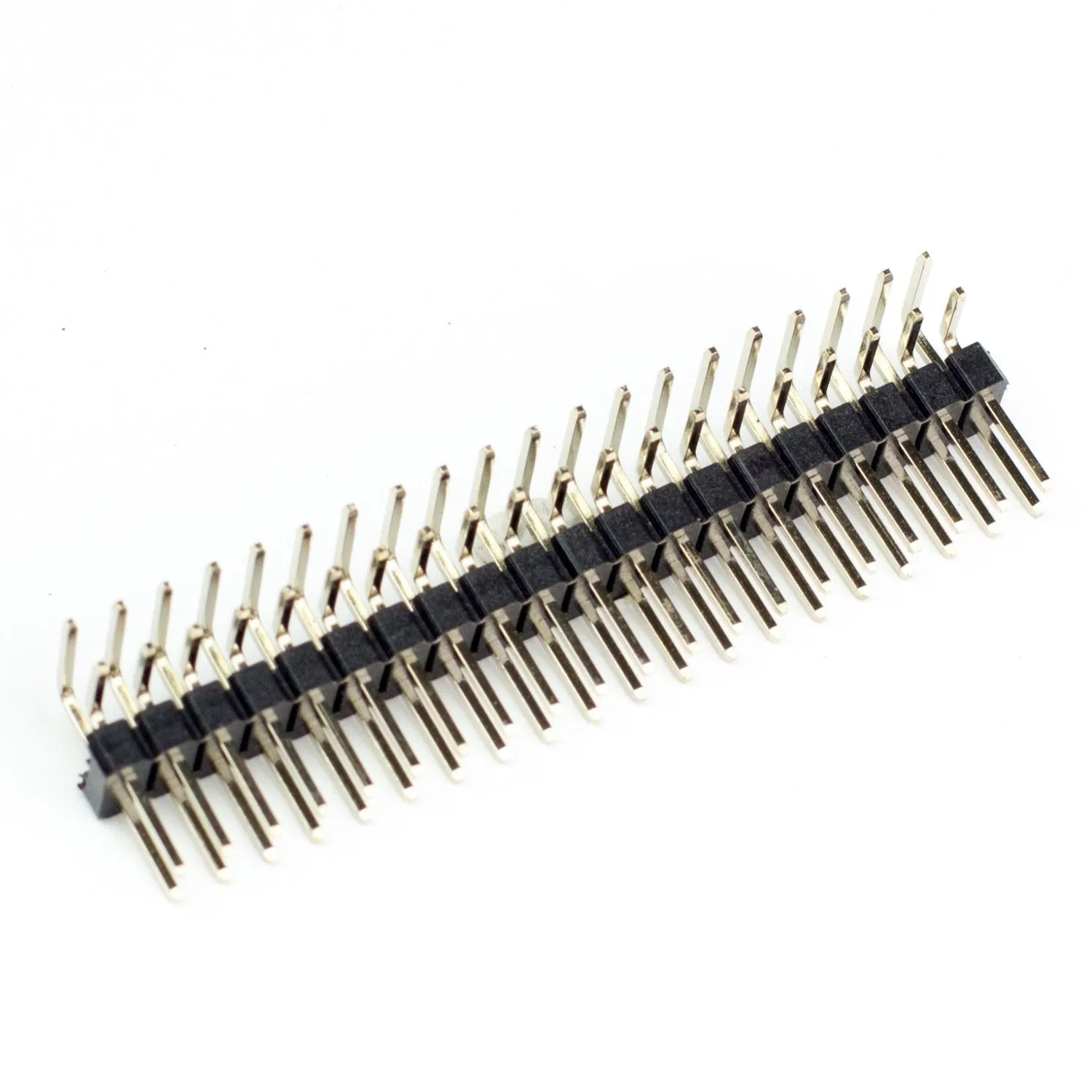 Photo of Male 40-pin 2x20 HAT Header - Male Right-Angle 40-pin Header