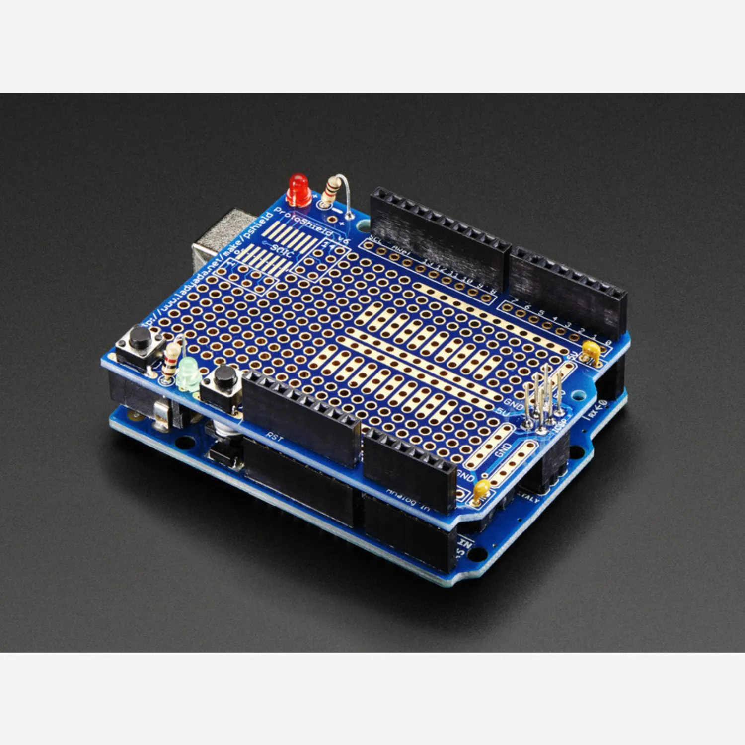 Photo of Adafruit Proto Shield for Arduino Kit - Stackable Version R3