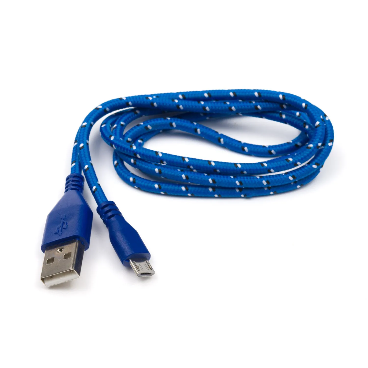 Photo of USB Patterned Fabric Cable - A/MicroB 1m