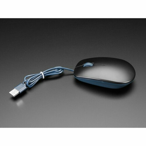 Official Raspberry Pi USB Optical Mouse - Black and Gray