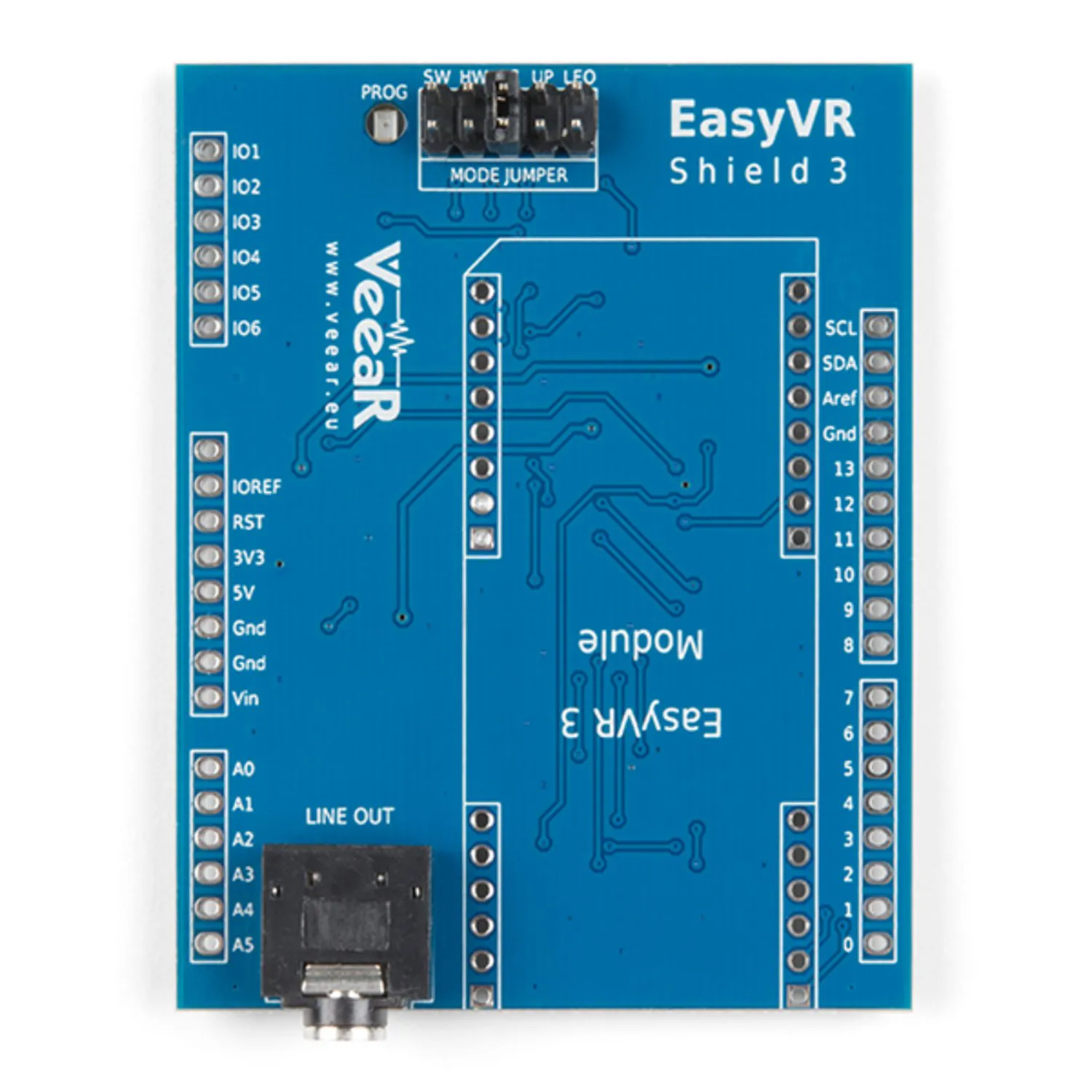 Photo of EasyVR 3 Plus Shield for Arduino