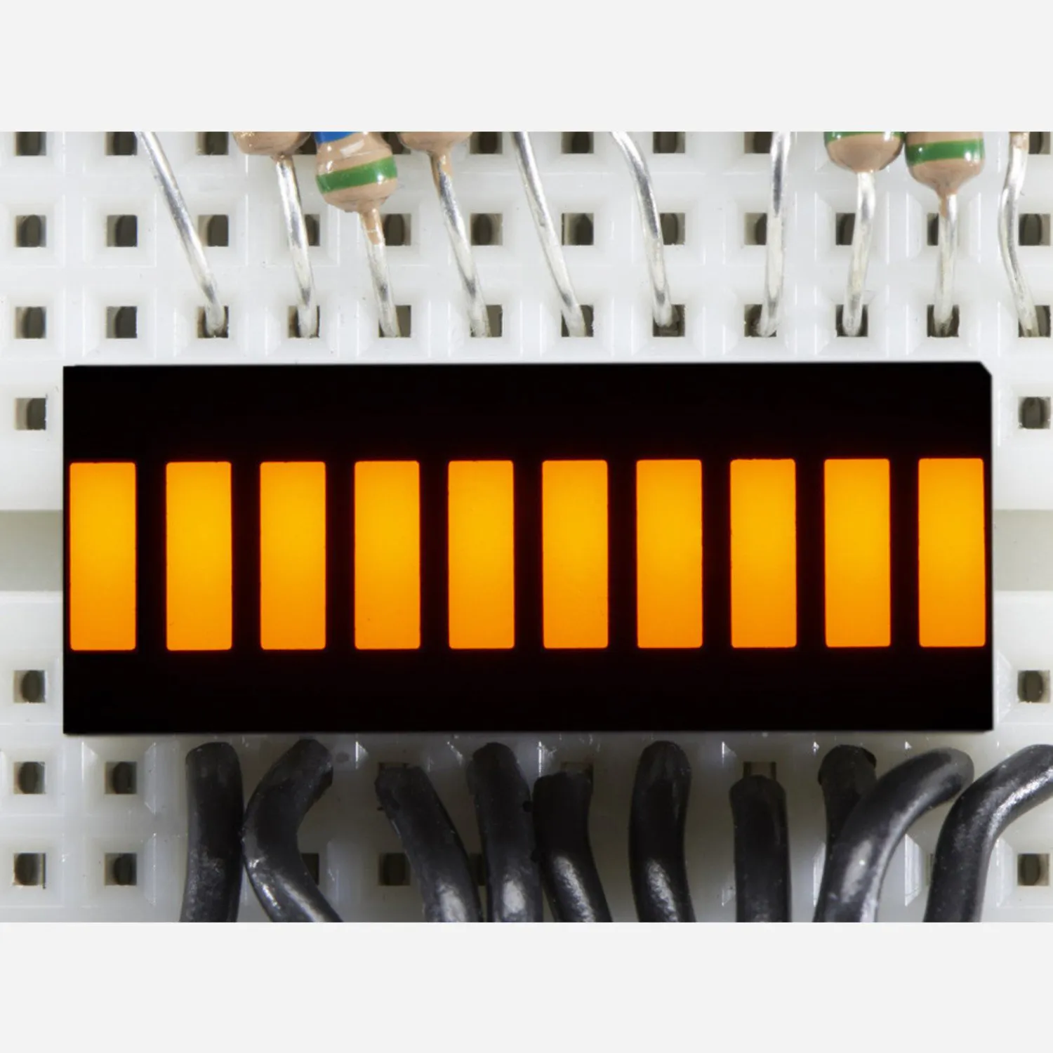 Photo of 10 Segment Light Bar Graph LED Display - Yellow