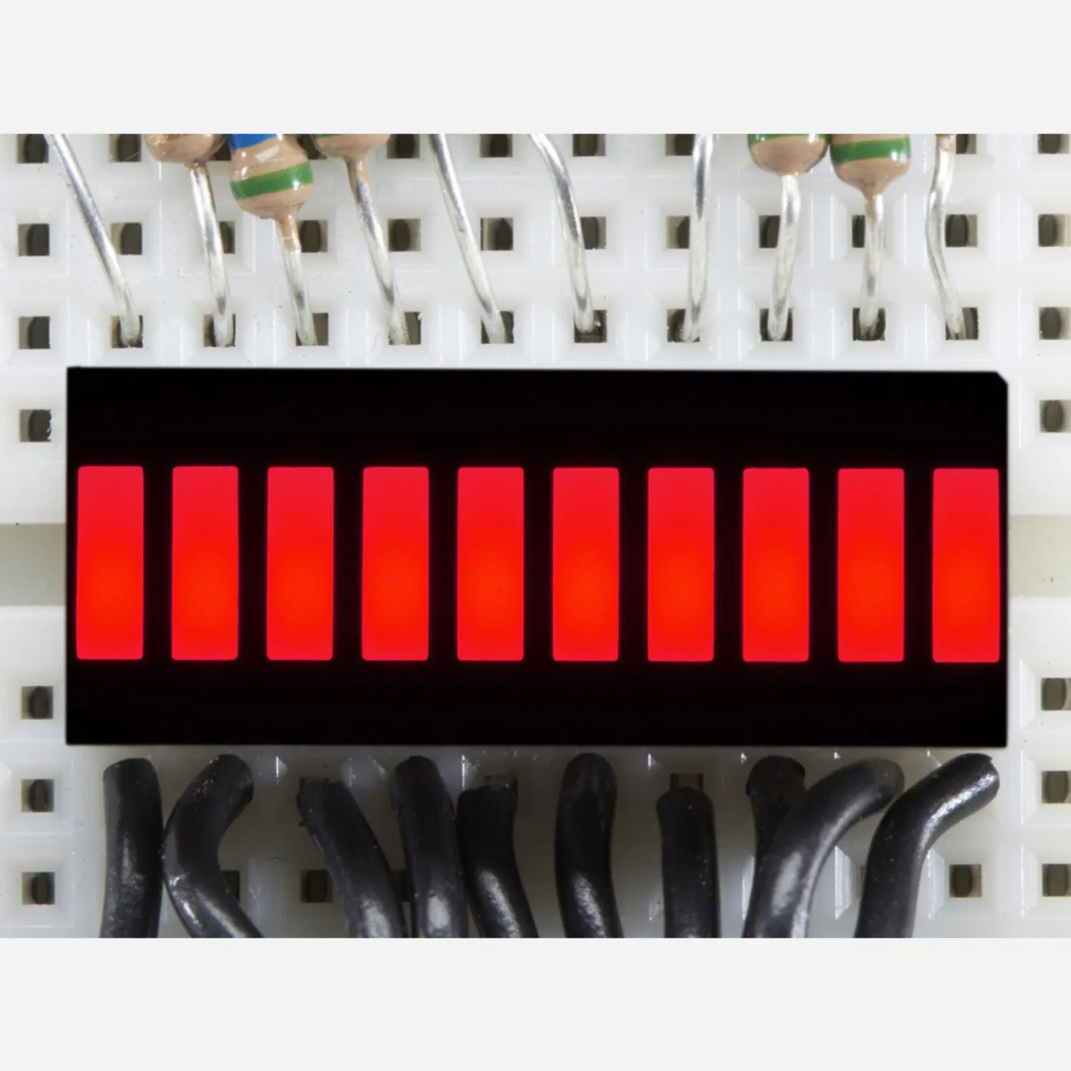 Photo of 10 Segment Light Bar Graph LED Display - Red