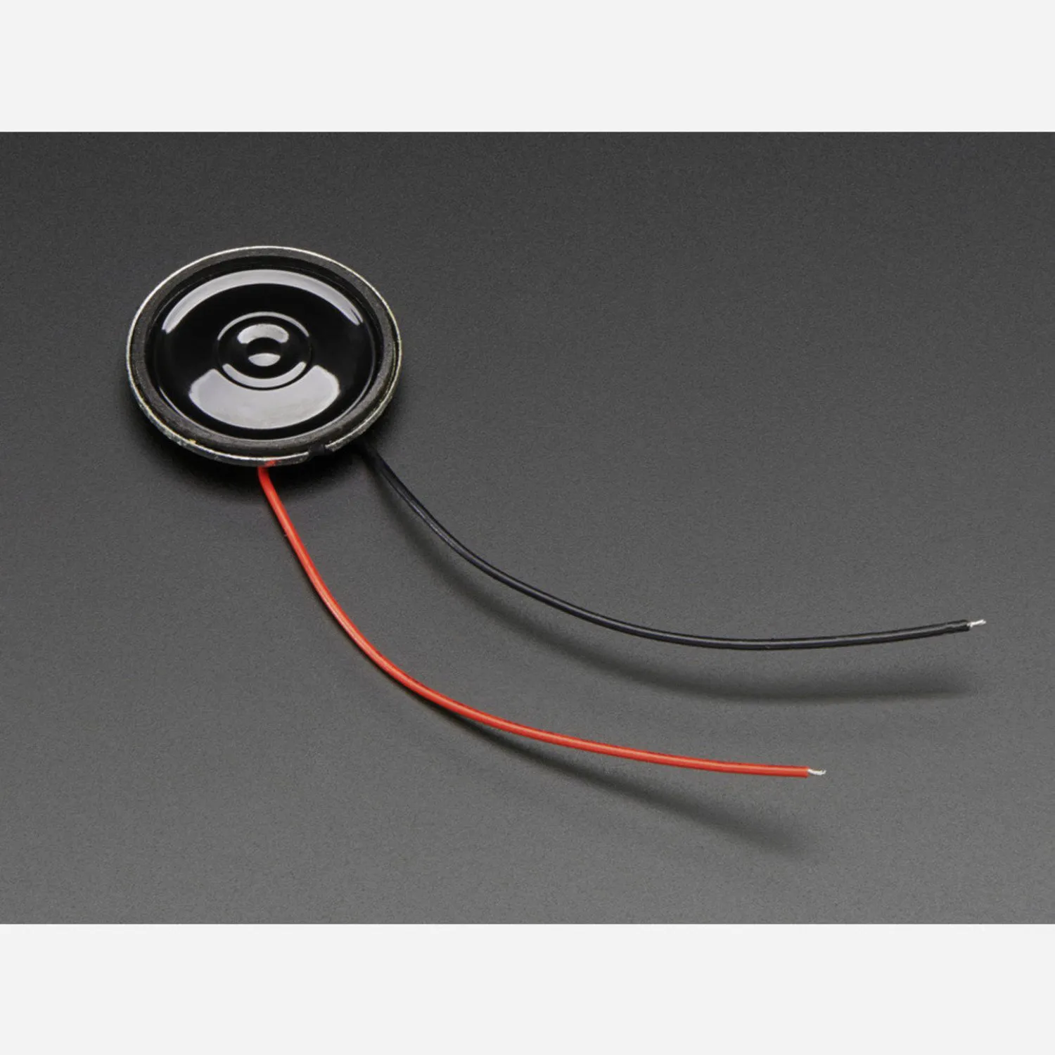 Photo of Mini Metal Speaker w/ Wires - 8 ohm 0.5W