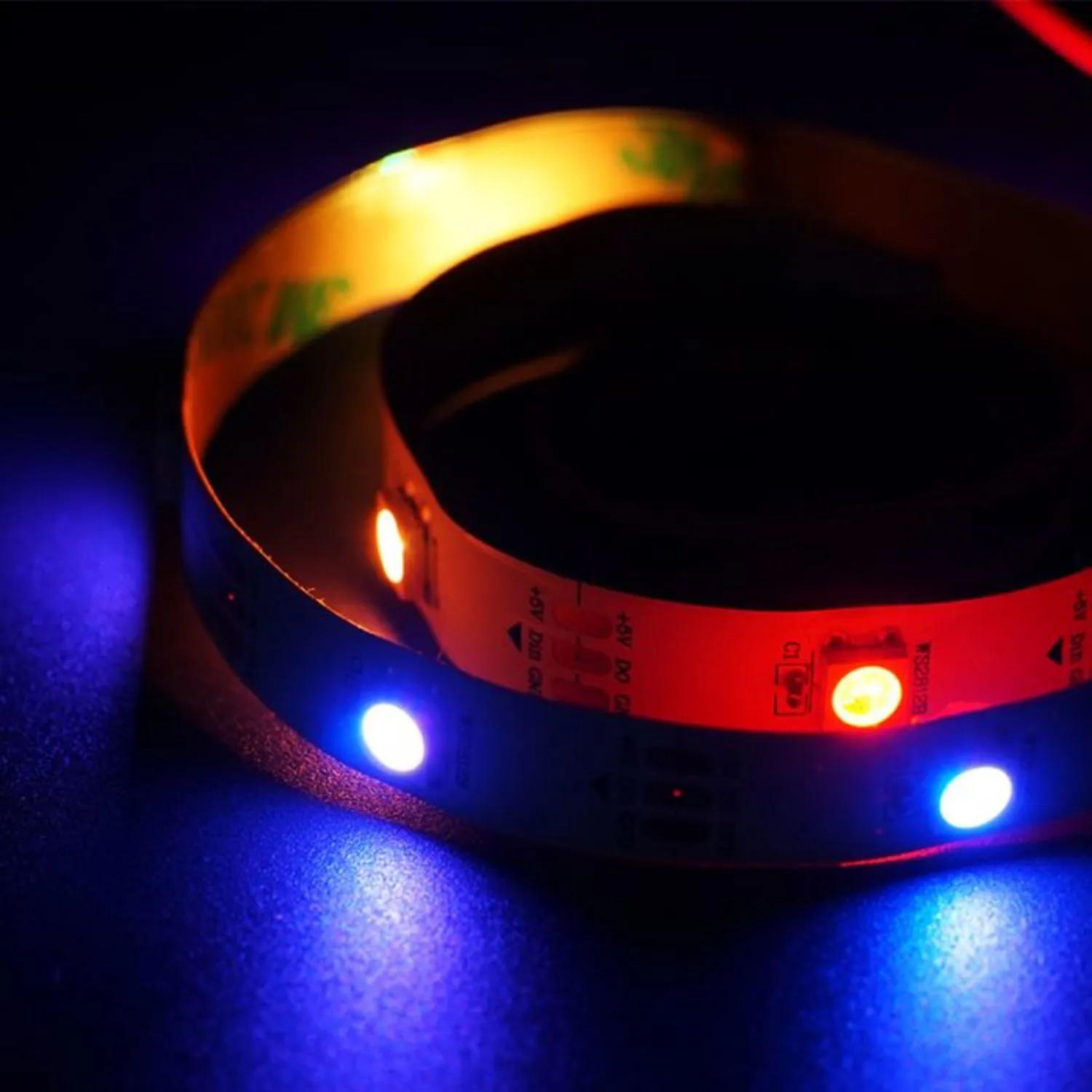 Photo of Neopixel Rainbow LED strip and GVS conector -10 LEDs