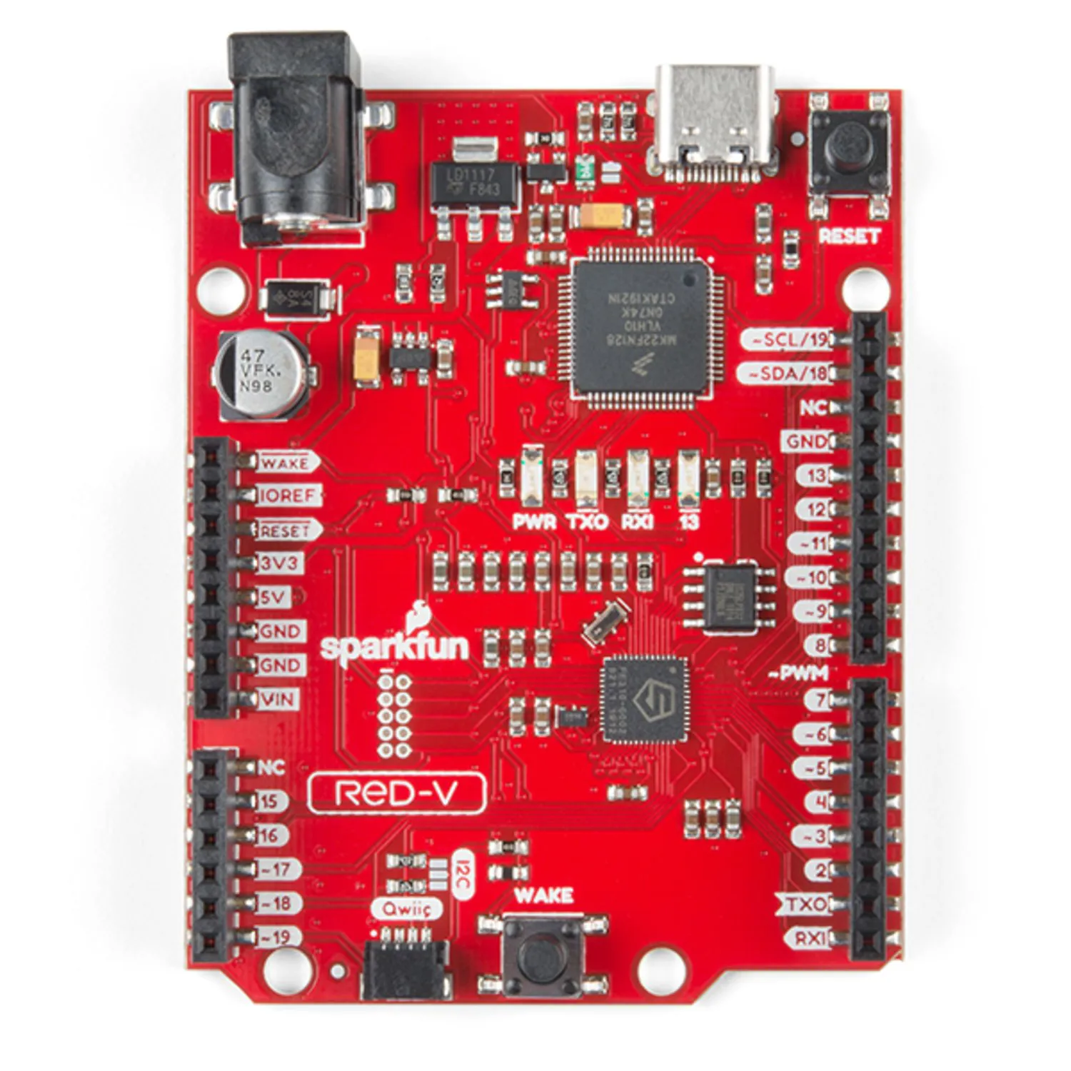 Photo of SparkFun RED-V RedBoard - SiFive RISC-V FE310 SoC