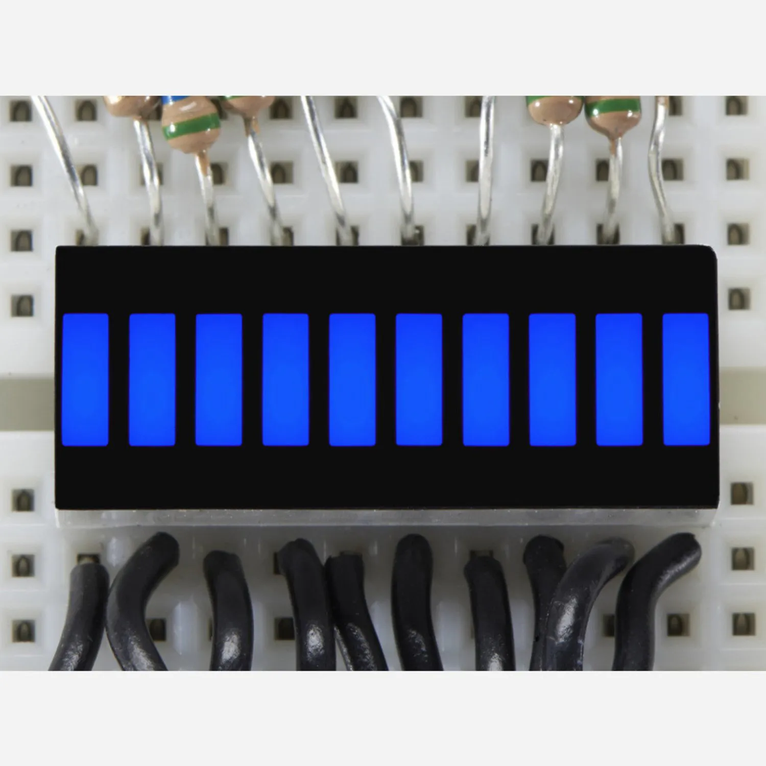 Photo of 10 Segment Light Bar Graph LED Display - Blue [KWL-R1025BB]