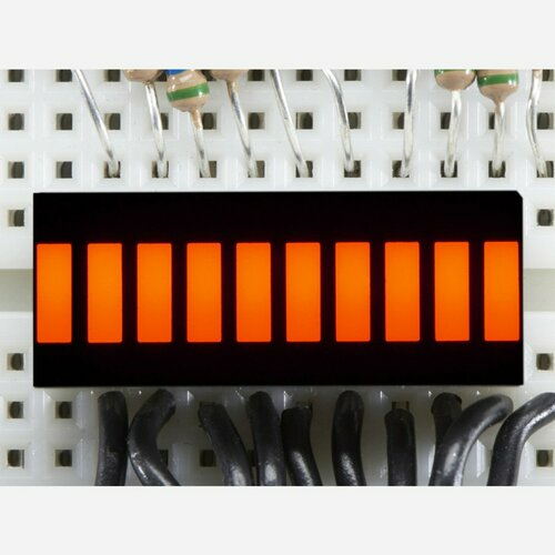 10 Segment Light Bar Graph LED Display - Amber [KWL-R1025UAB]