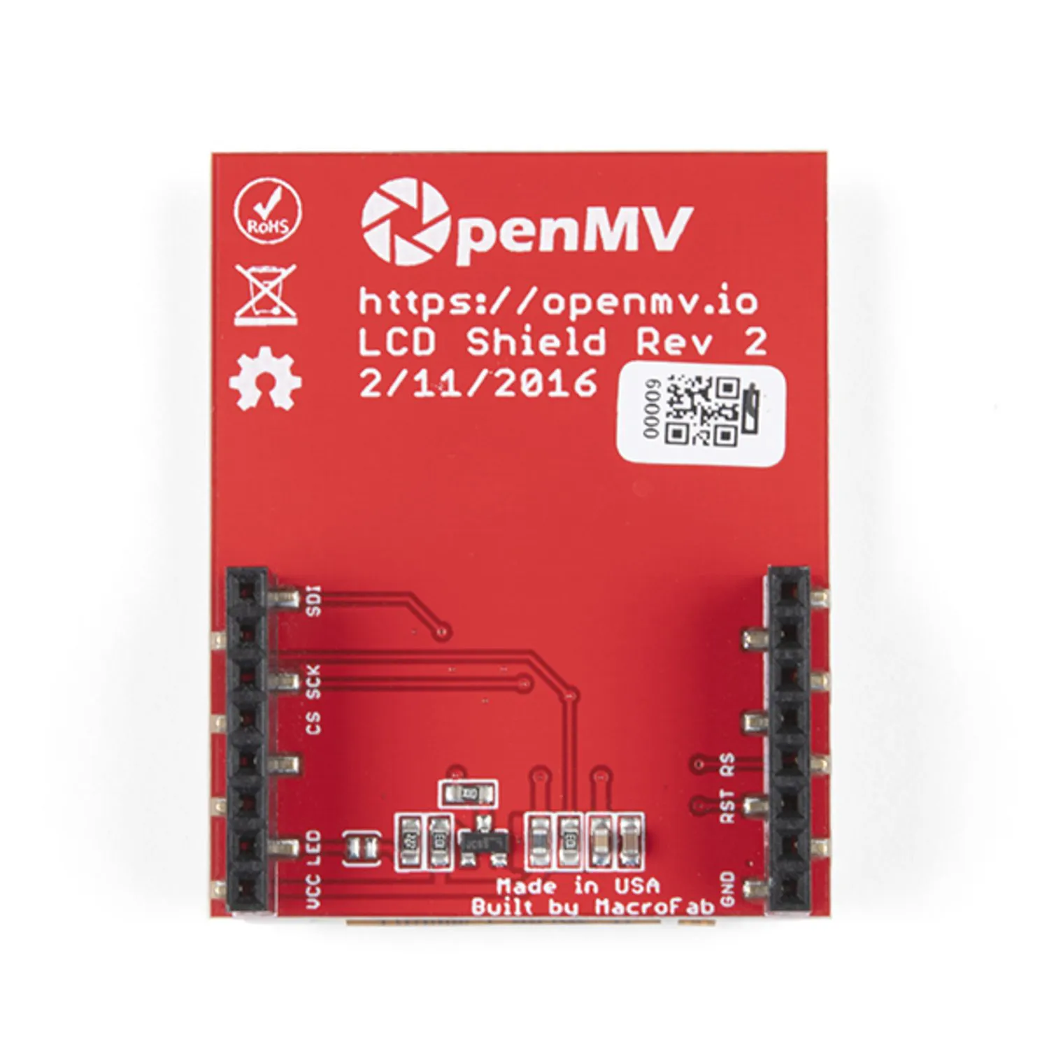 Photo of OpenMV LCD Shield