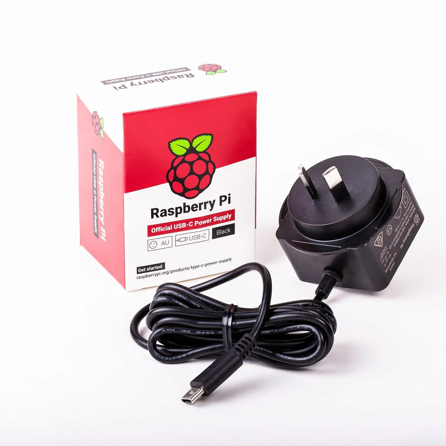 Photo of Raspberry Pi Power Supply USB-C 5V 15W (Black)