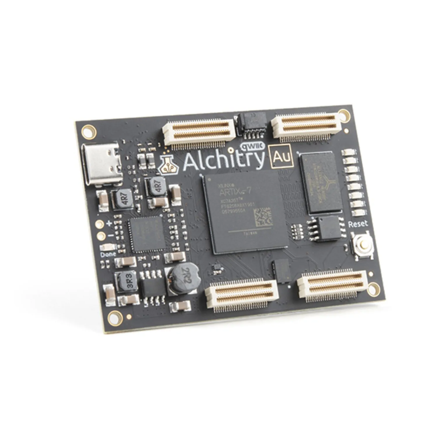 Photo of Alchitry Au FPGA Development Board (Xilinx Artix 7)