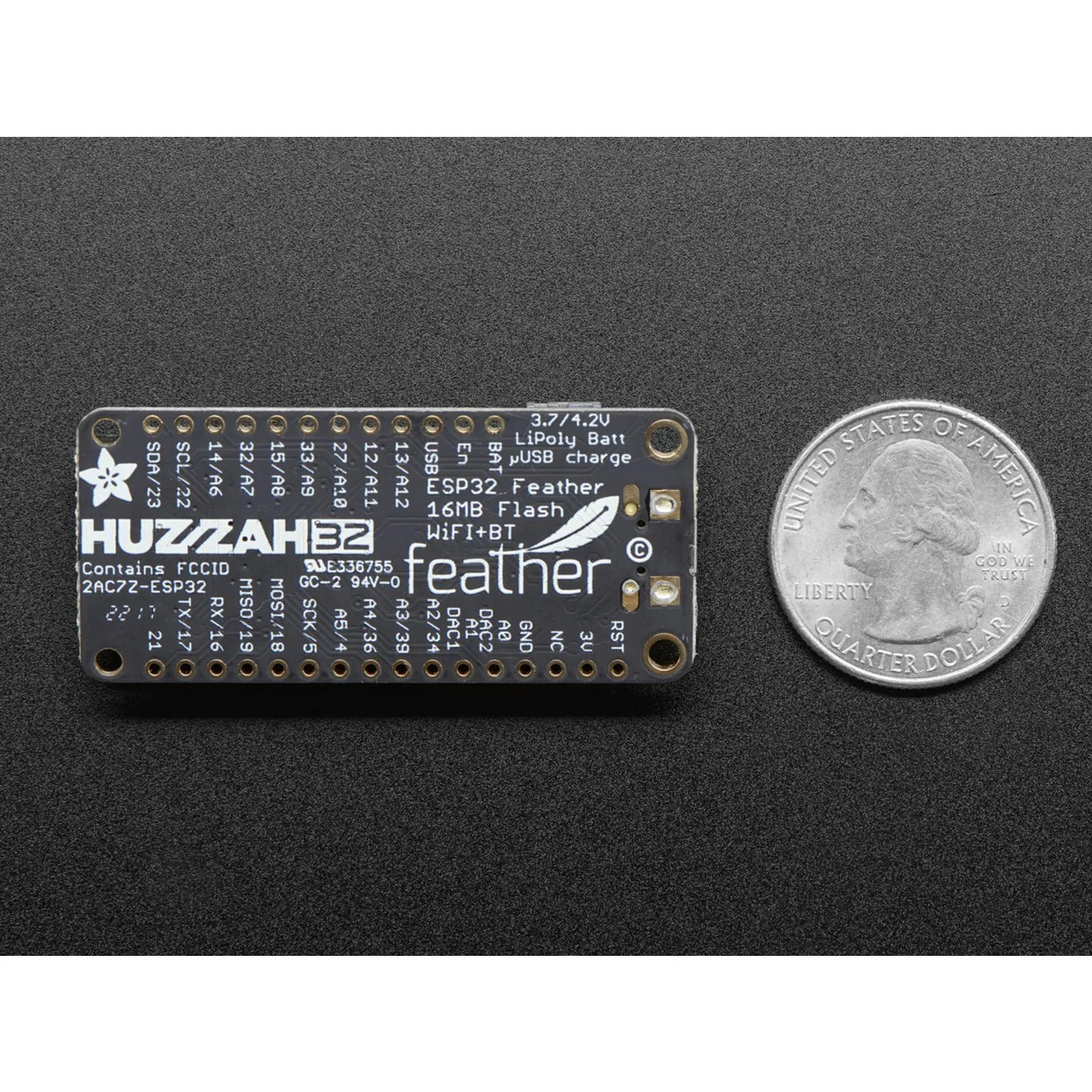 Photo of Adafruit HUZZAH32 – ESP32 Feather Board