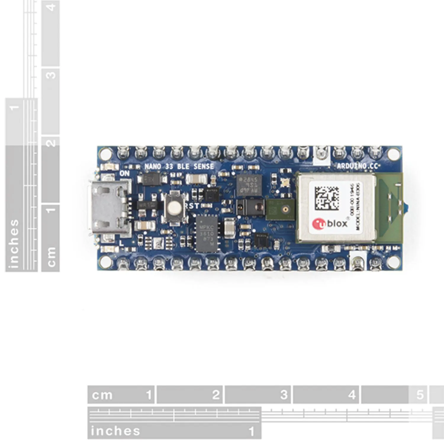 Photo of Arduino Nano 33 BLE Sense with Headers