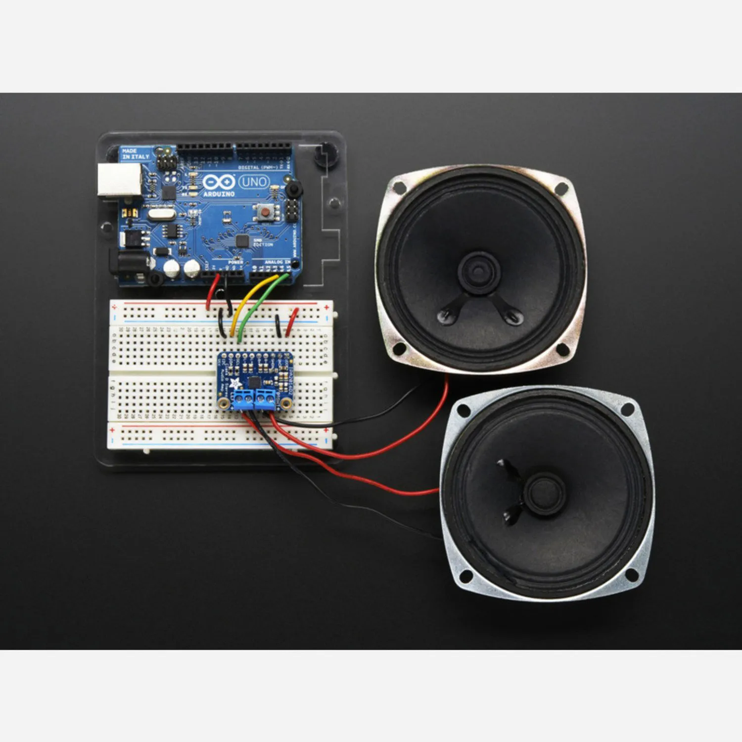 Акустические выходы. Speaker with Arduino. 4051i Amplifier. Stereo Tool AGC. Amp-i4 II.