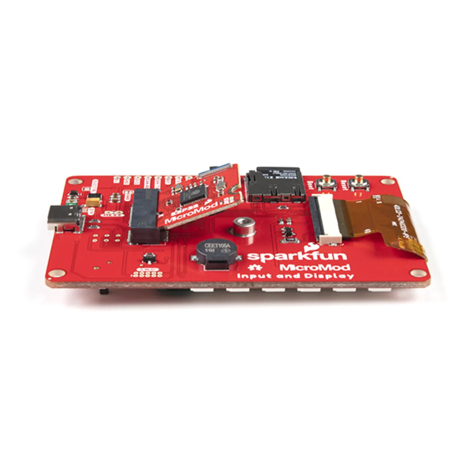 Photo of SparkFun MicroMod Input and Display Carrier Board