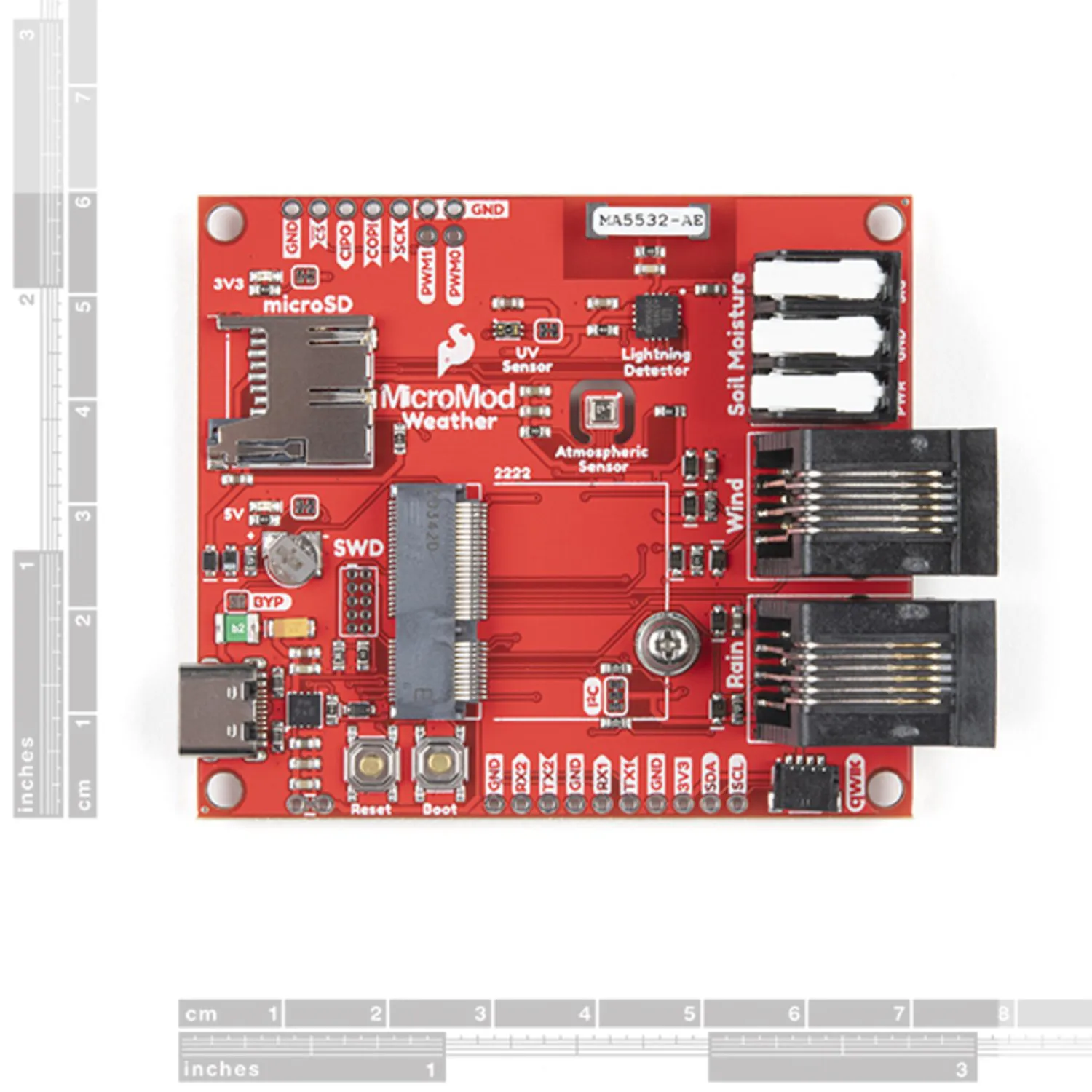 Photo of SparkFun MicroMod Weather Carrier Board