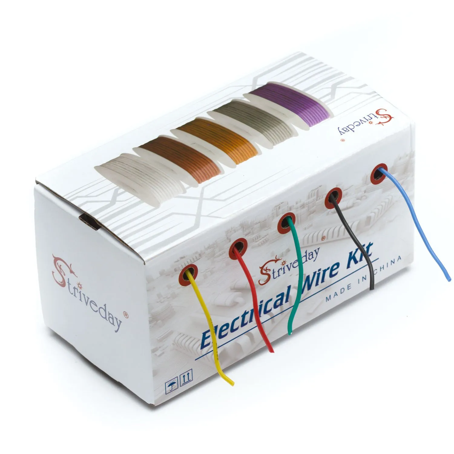 Photo of 26 AWG silicone wire 5 colour box