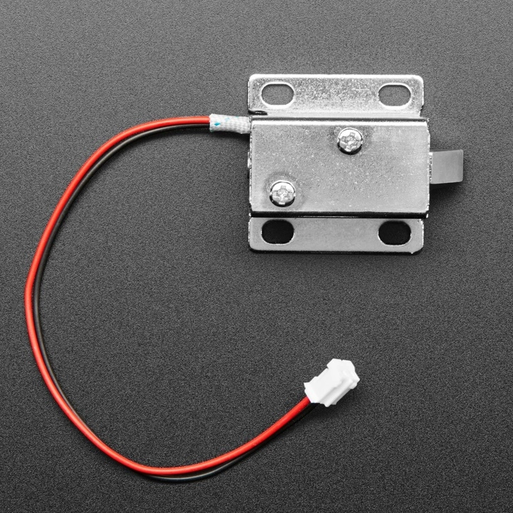 Photo of Small Lock-style Solenoid - 12VDC @ 350mAh with 2-pin JST