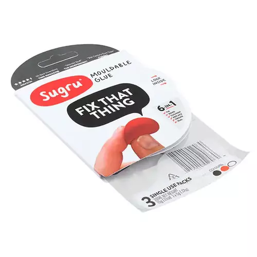 Sugru Mouldable Glue - Black White Red (PR-I000942)