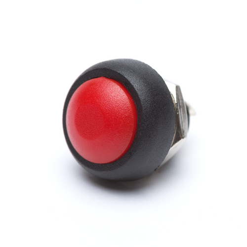 12mm Momentary Push Button Dome - Red (LB-LR0589-RED) | Little Bird