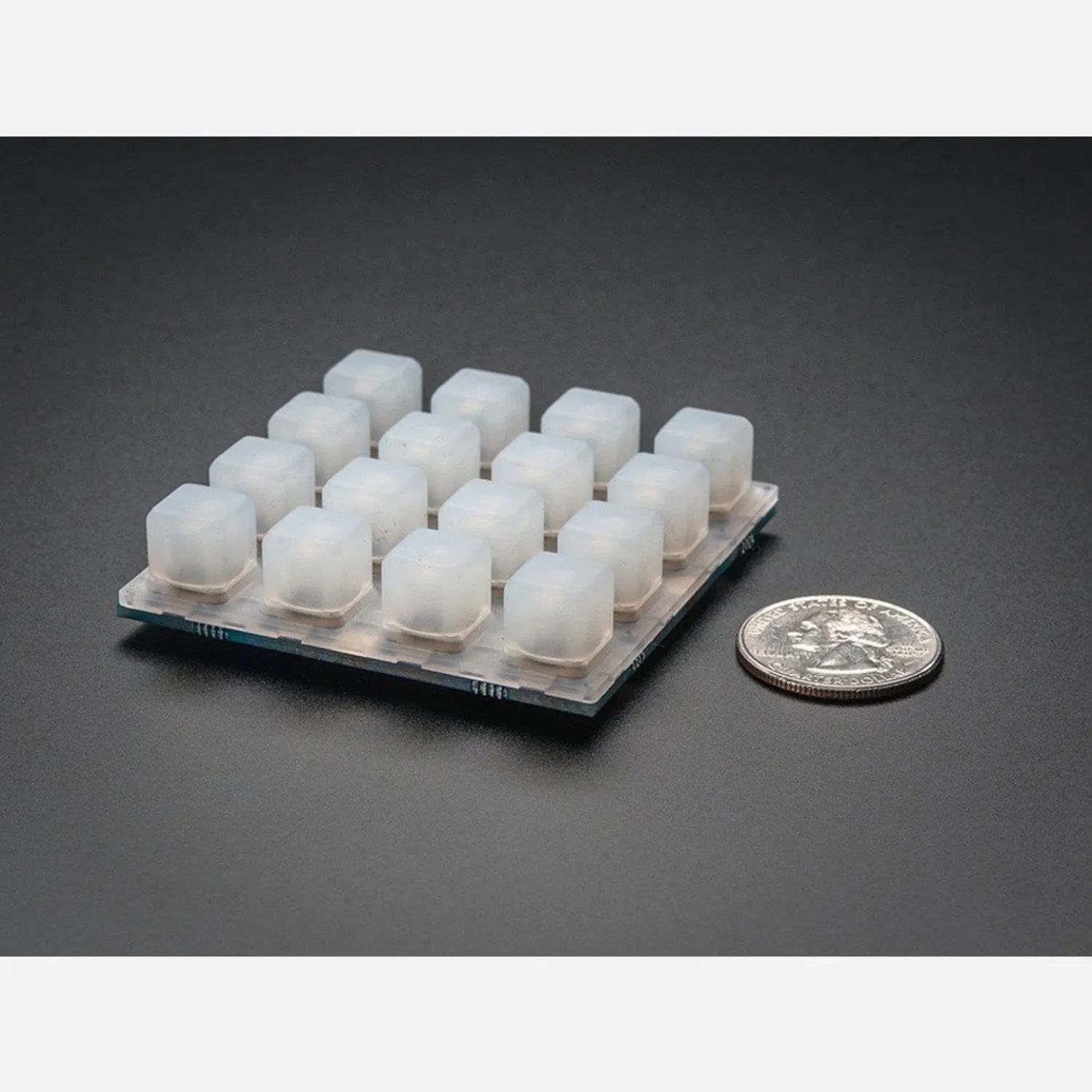 Photo of Adafruit Trellis Monochrome Driver PCB for 4x4 Keypad  3mm LEDs