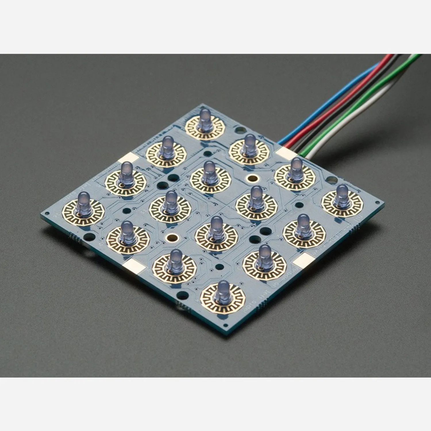 Photo of Adafruit Trellis Monochrome Driver PCB for 4x4 Keypad  3mm LEDs