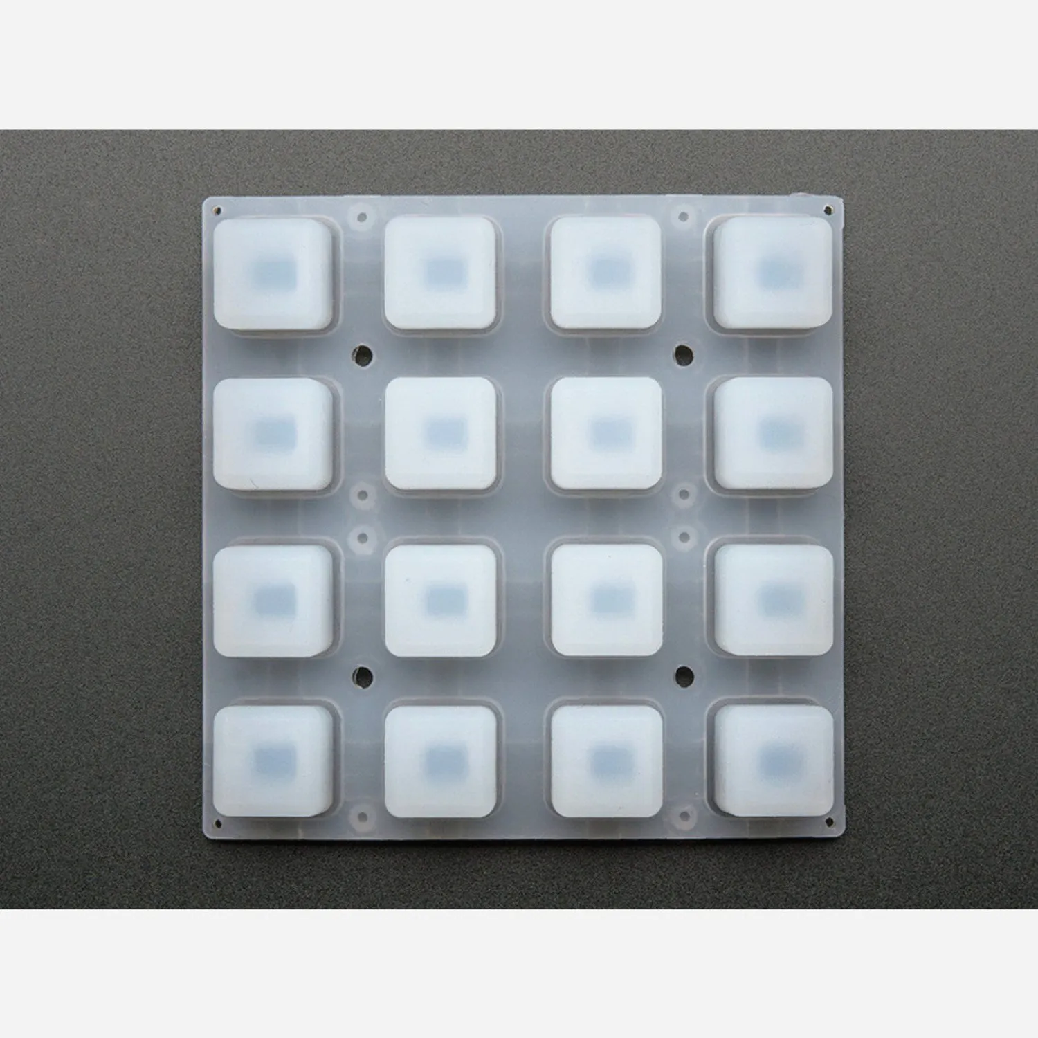 Photo of Silicone Elastomer 4x4 Button Keypad - for 3mm LEDs