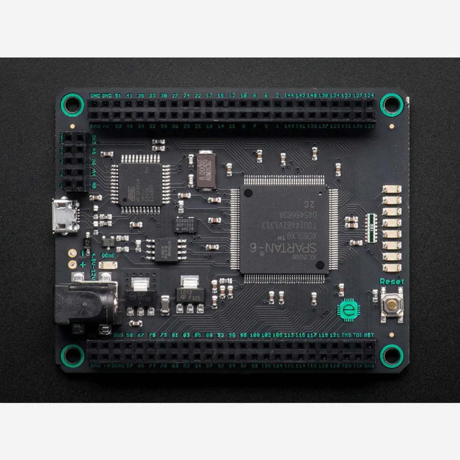 Photo of Mojo FPGA Development Board