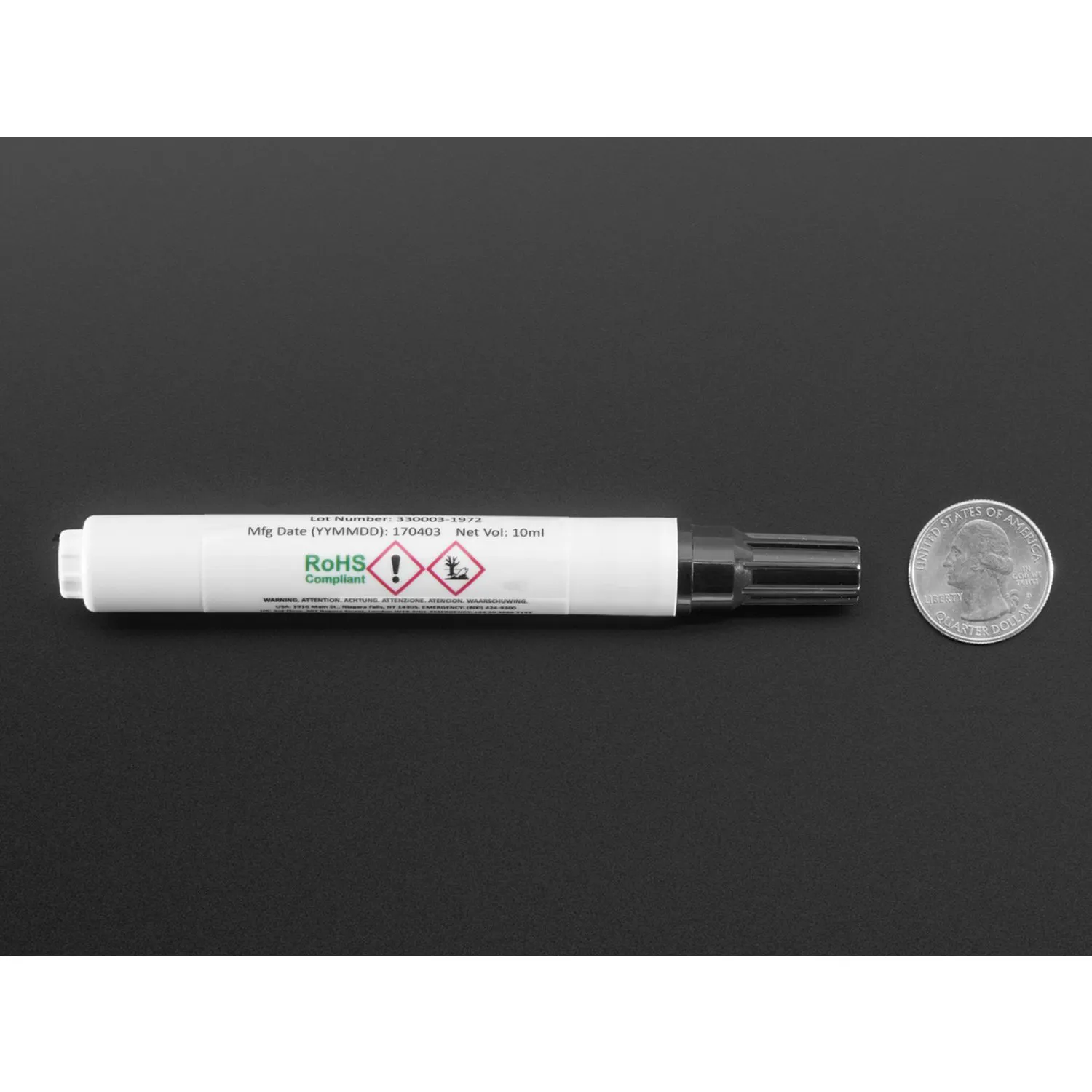 Photo of Chip Quik No-Clean Liquid Flux Pen – 10ml Pen w/ Tip [CQ4LF]