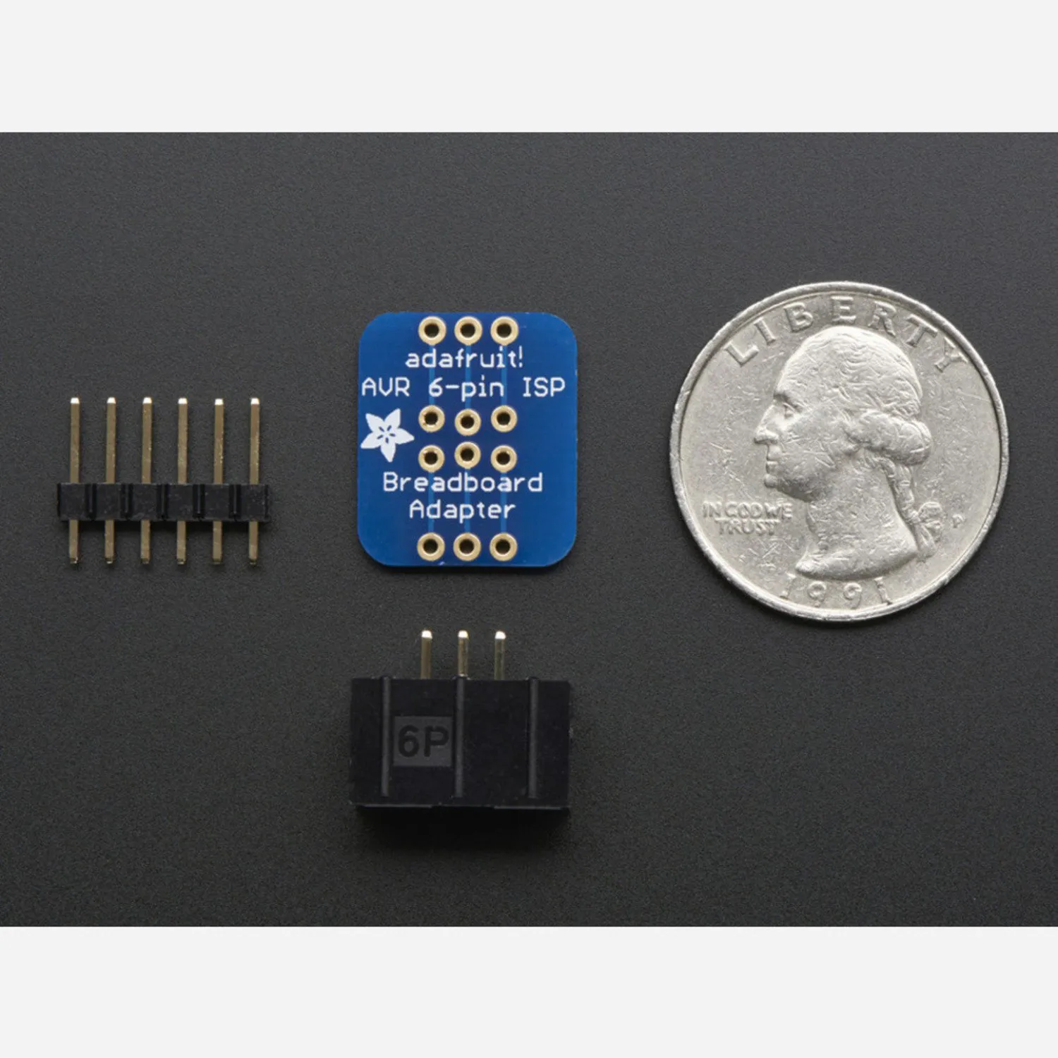 Photo of Adafruit 6-pin AVR ISP Breadboard Adapter Mini Kit