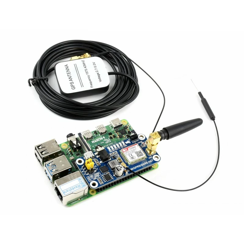 Photo of GSM/GPRS/GNSS/Bluetooth HAT for Raspberry Pi