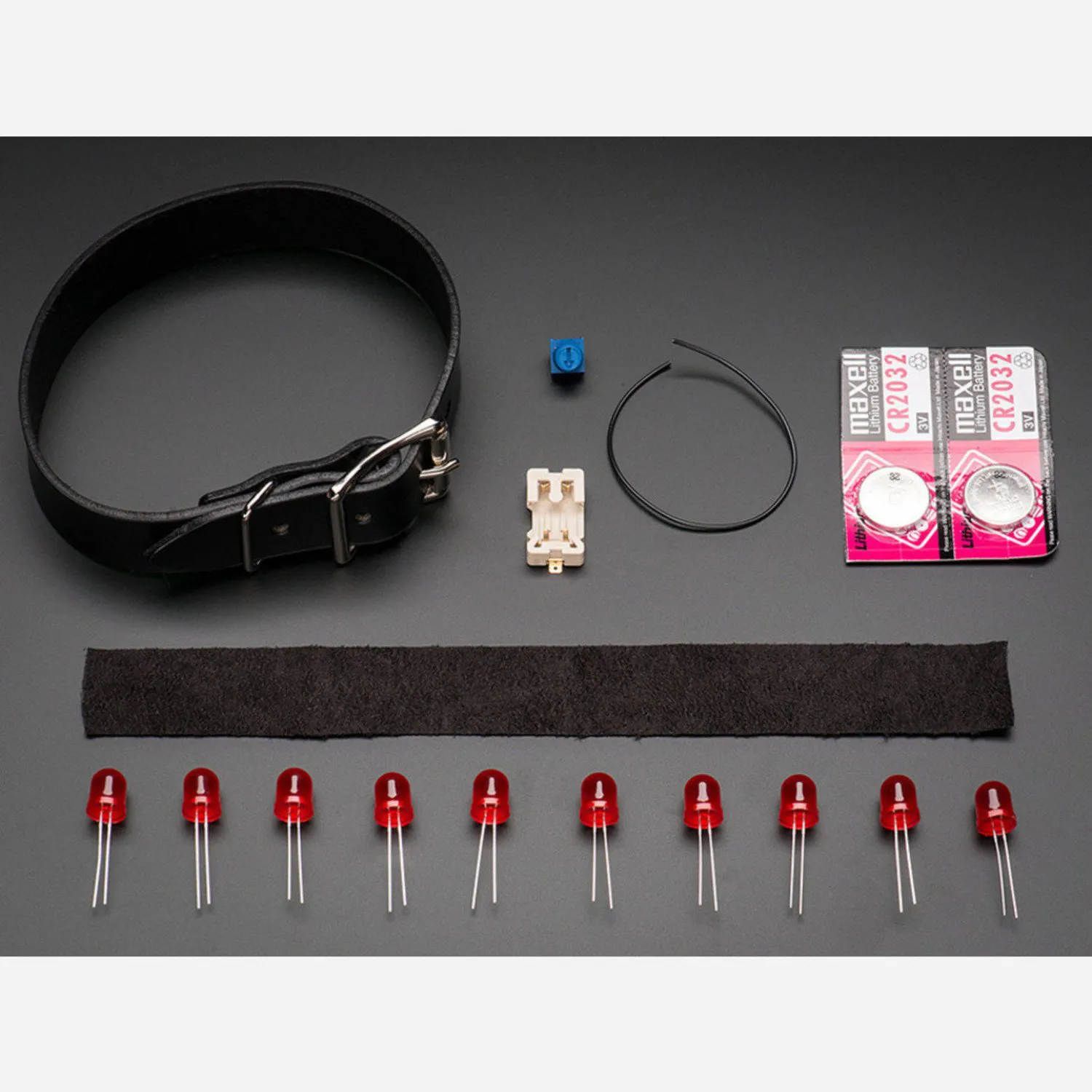 Photo of Punk LED Collar Kit - Red LEDs