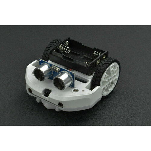 micro: Maqueen Lite with Housing (White) - micro:bit Educational Programming Robot Platform