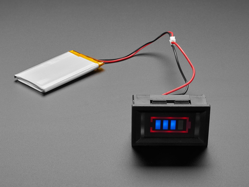Single Li-Ion and LiPoly Battery Power Meter