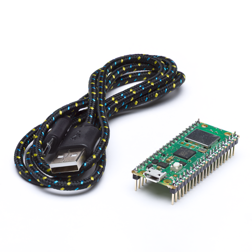  Raspberry Pi Pico WH and MicroUSB Cable