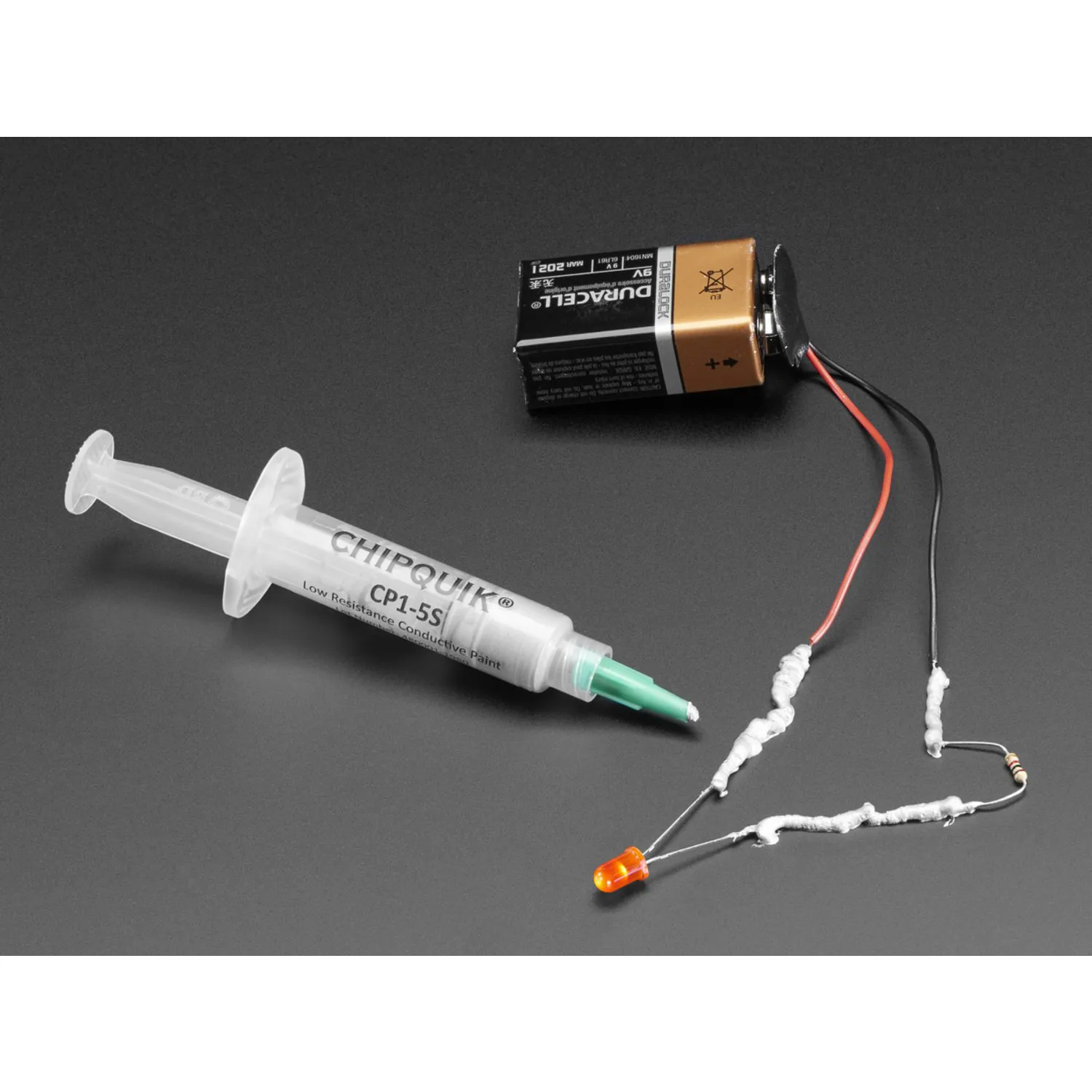 Photo of Chip Quik Conductive Paint Kit with Plunger and Tips - 5 Grams [CP1-5S]