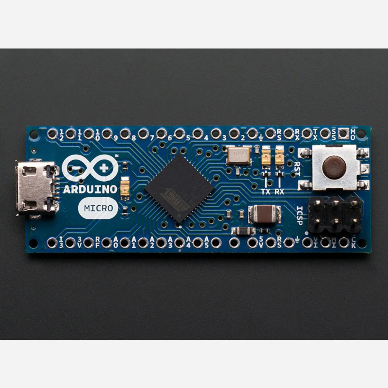 Photo of Arduino Micro without Headers - 5V 16MHz ATmega32u4 - Assembled