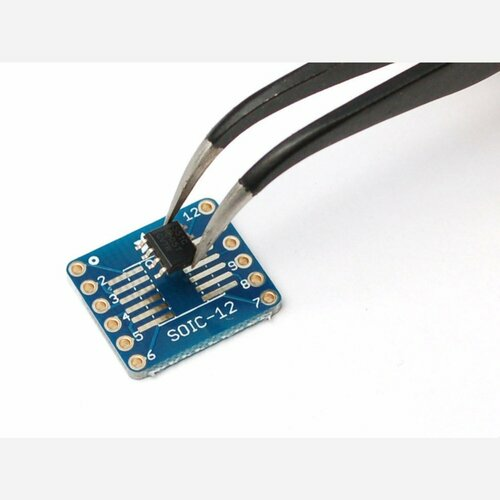 Adafruit SMT breakout PCB for SOIC or TSSOP - various sizes - 12 pin - pack of six