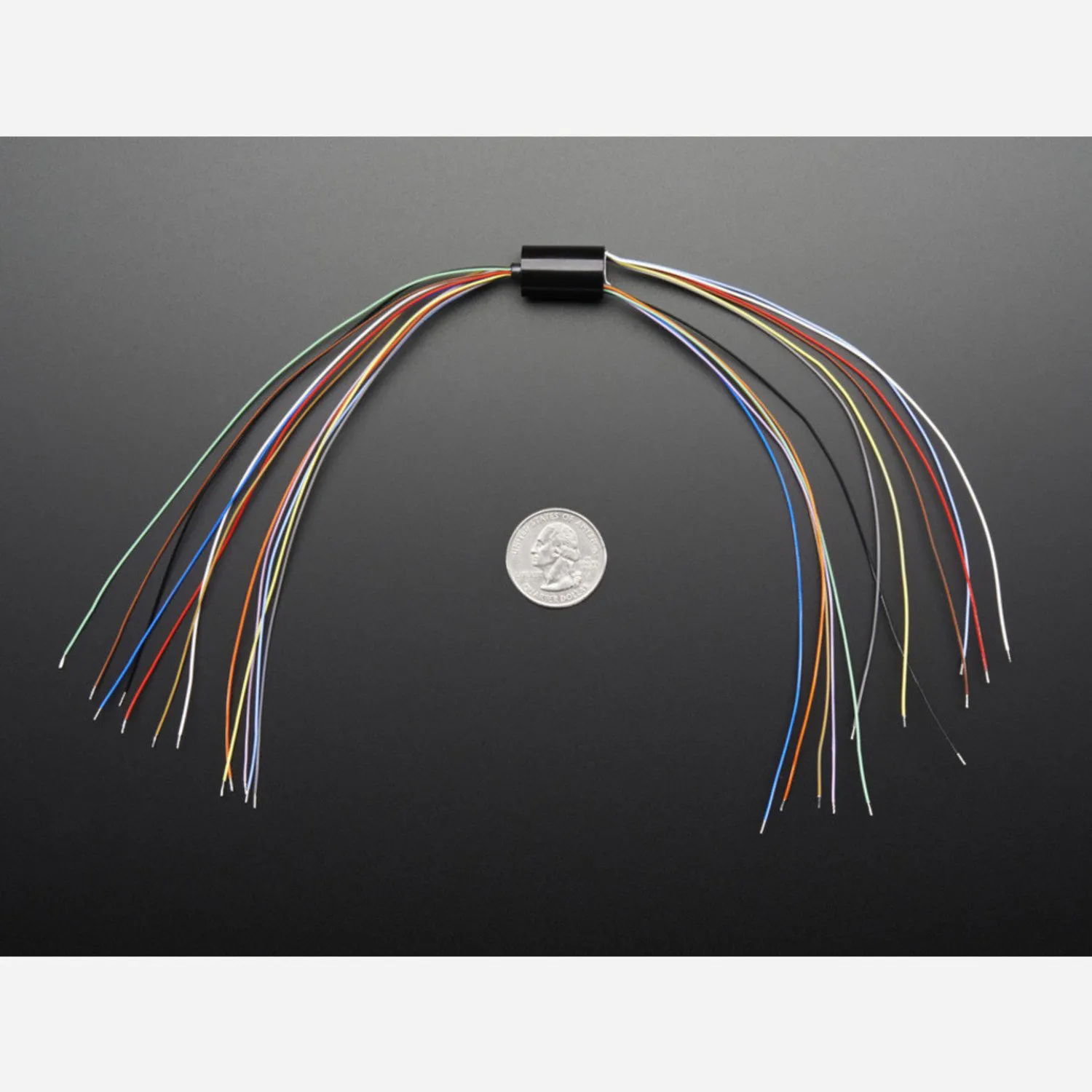 Photo of Miniature Slip Ring - 12mm diameter, 12 wires, max 240V @ 2A