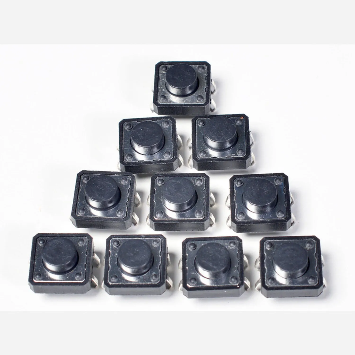Photo of Tactile Switch Buttons (12mm square, 6mm tall) x 10 pack