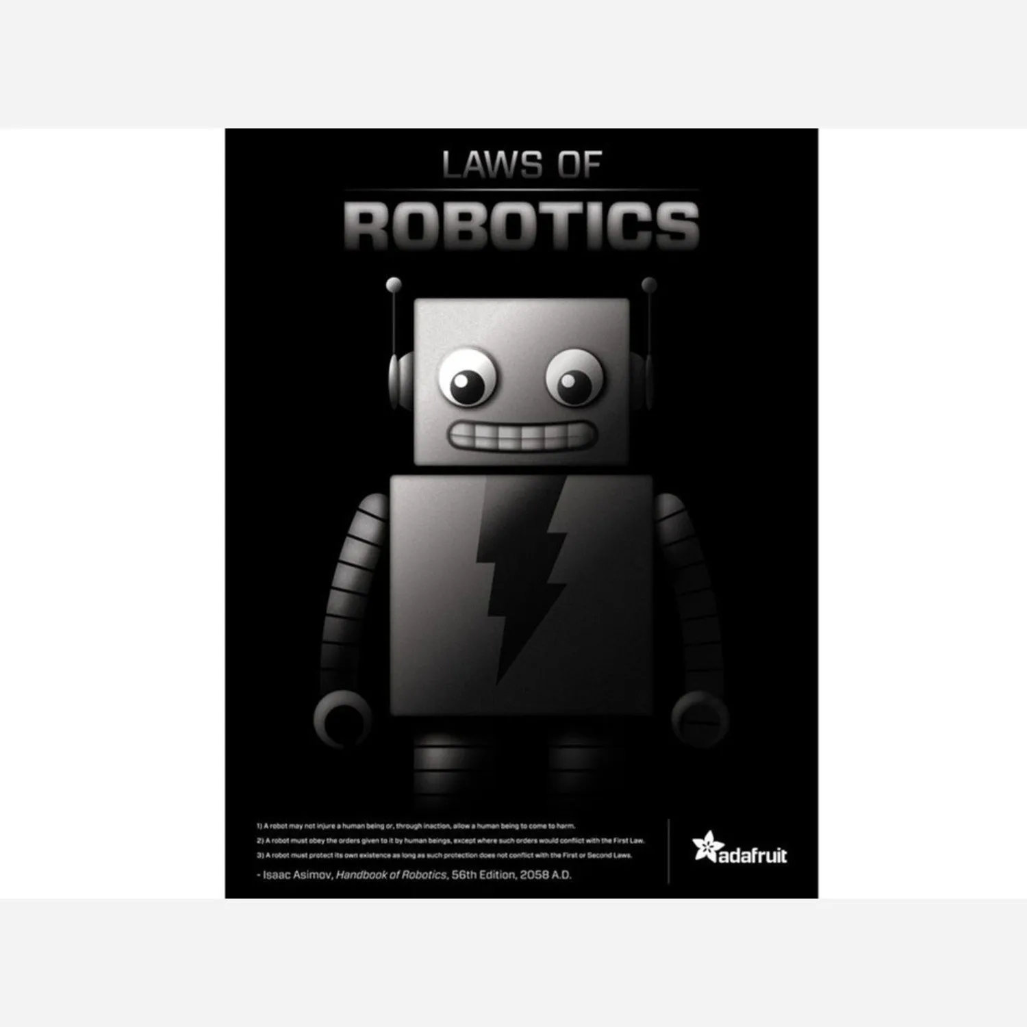 Photo of 3 Laws of Robotics poster