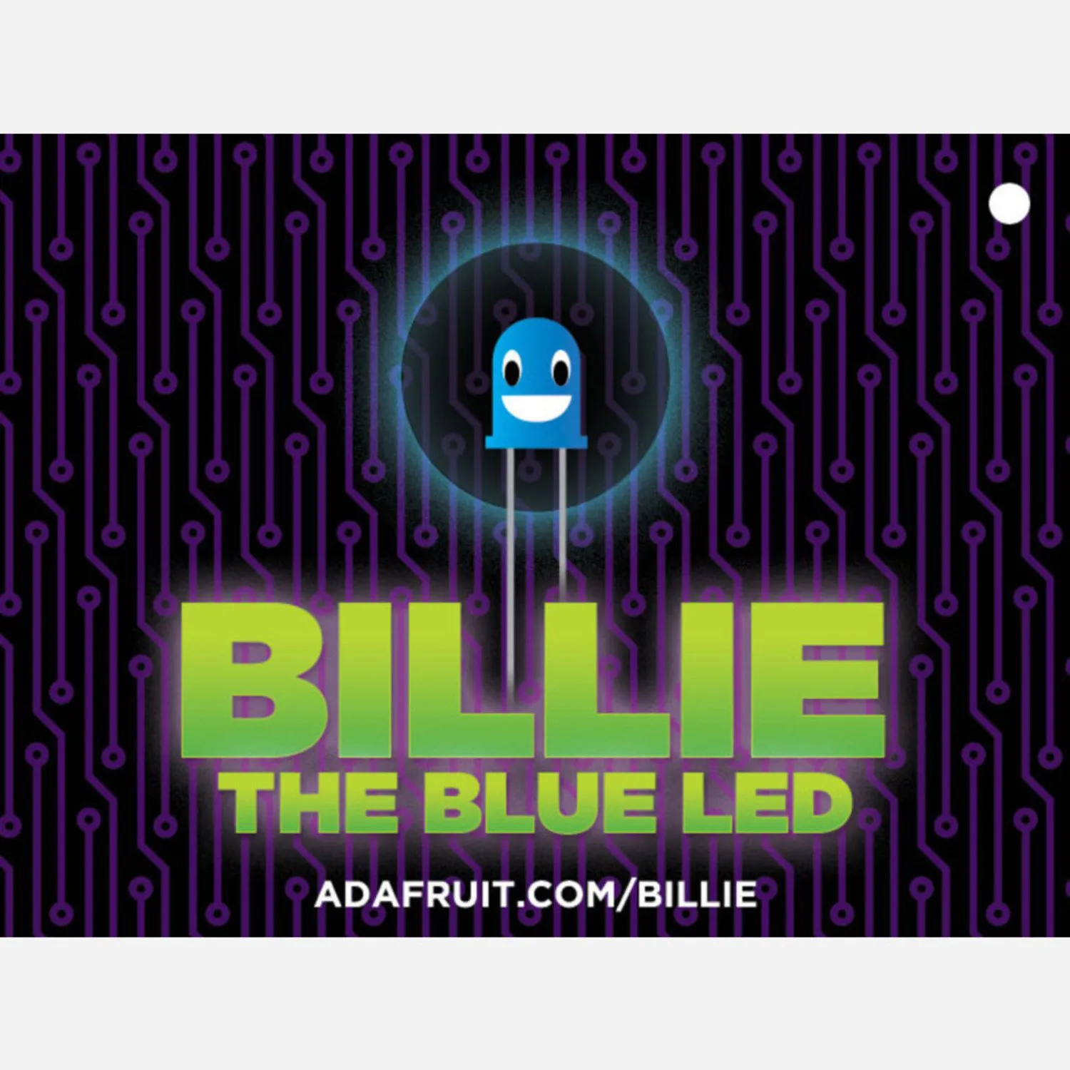 Photo of Billie the Blue LED - Circuit Playground Plushie