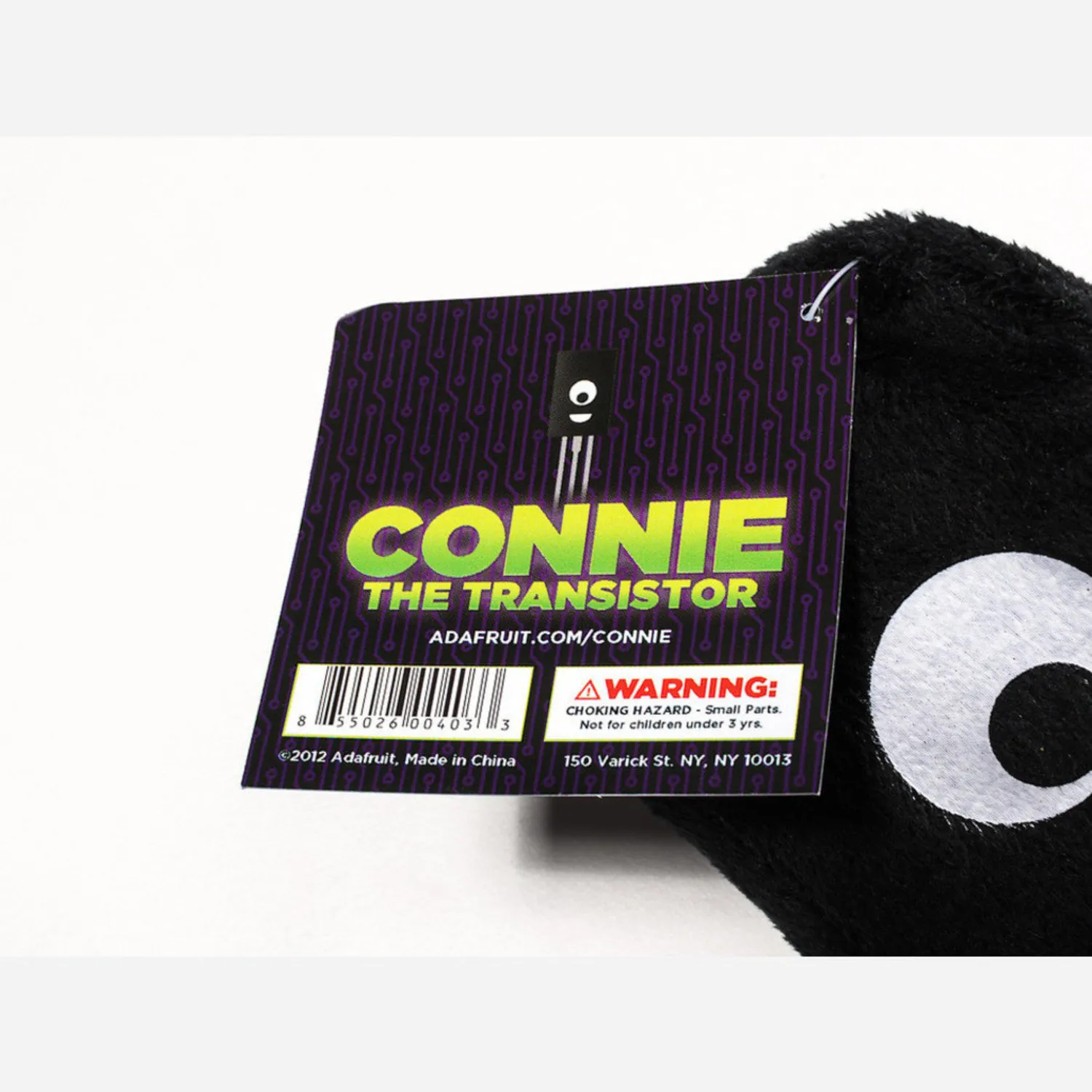 Photo of Connie the Transistor - Circuit Playground Plushie