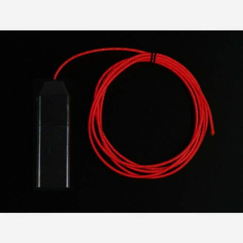 EL Flowing Effect Wire with Inverter - Pink 2.0 meter (6.5 ft)