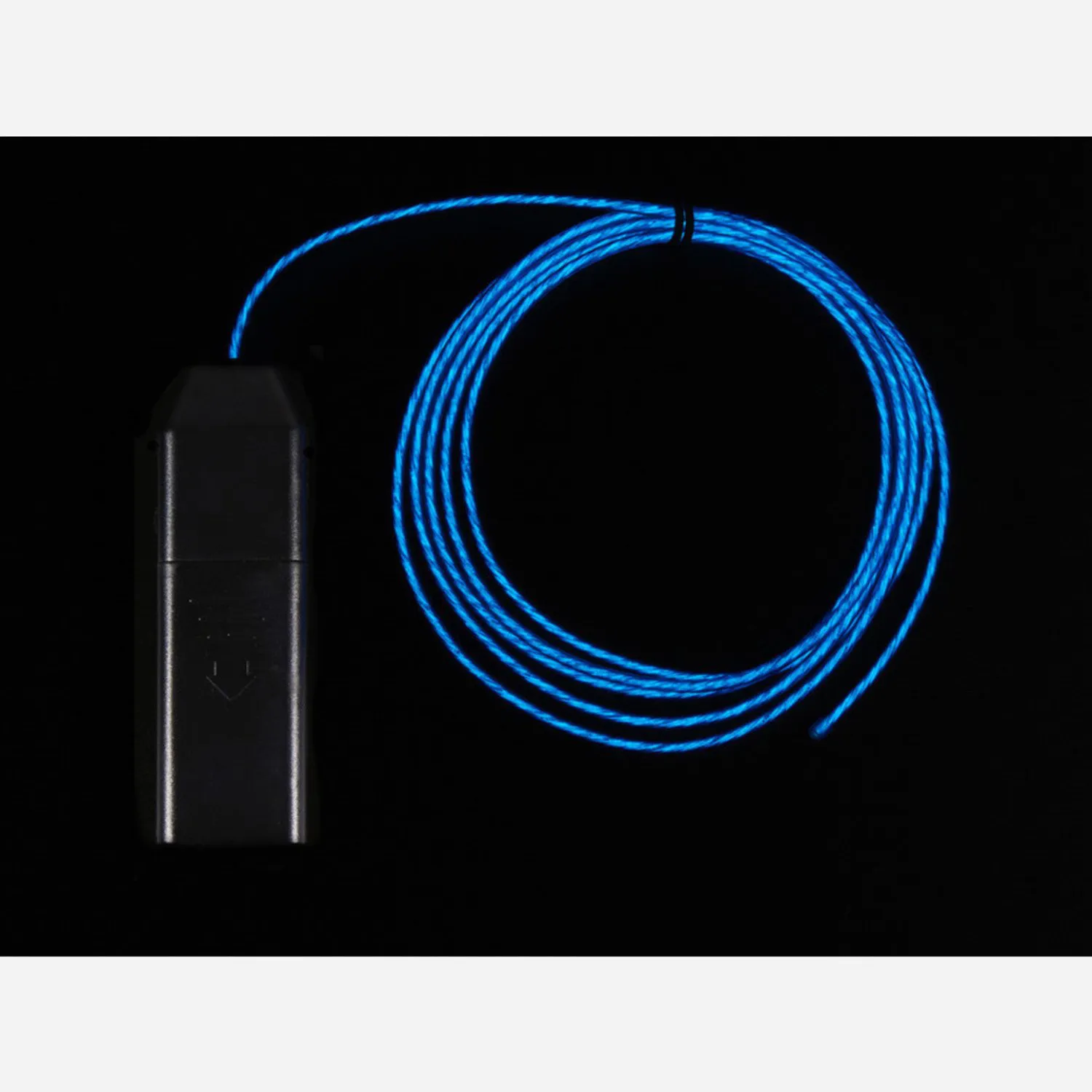 Photo of EL Flowing Effect Wire with Inverter - Blue 2.0 meter (6.5 ft)